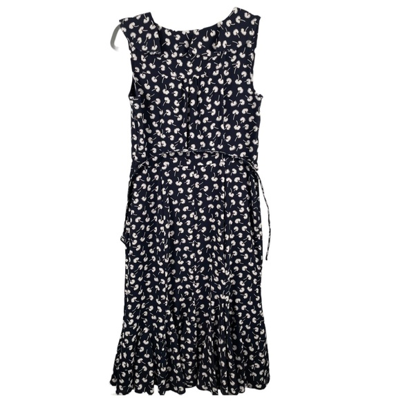 TALBOTS FLORAL DRESS | Navy | Size 4 - Picture 2 of 7